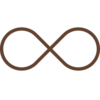 brown infinity symbol