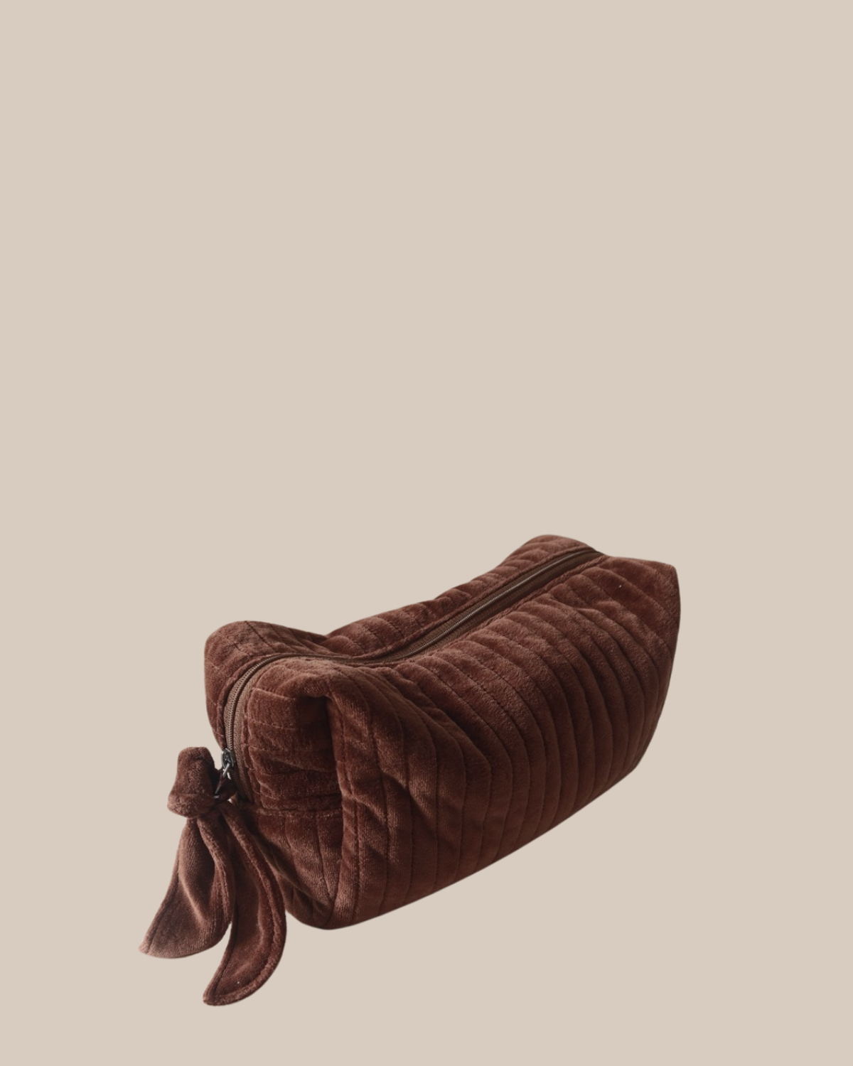 velvet plushy brown bag 