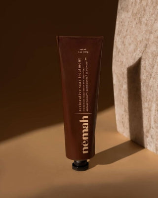 Nemah brown cream with a shade on the stone